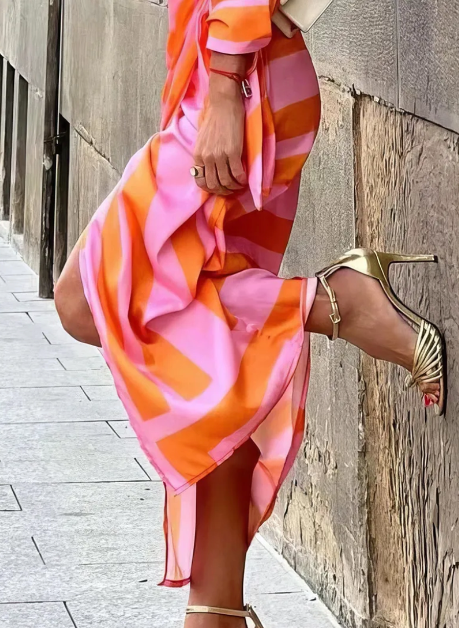 Amelia™ | Printed Wrap Dress